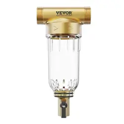 VEVOR SPIN DOWN FILTER, 40 MICRON WHOLE HOUSE SEDIMENT FILTER FOR WELL WATER, 3/
