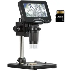 DIGITAL MICROSCOPE COIN MICROSCOPE 4.3IN IPS SCREEN 50-1000X MAGNIFICATION 1080P