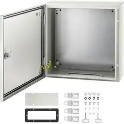 VEVOR 16X16X6'' CARBON STEEL ELECTRICAL ENCLOSURE IP65 WALL MOUNT JUNCTION BOX
