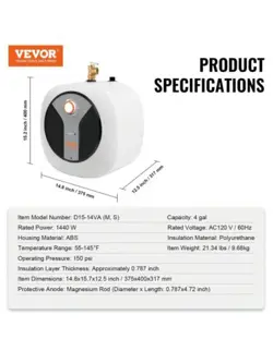 HEATER 4-GALLON TANK