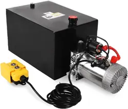 8 QUART SINGLE ACTING HYDRAULIC PUMP DUMP TRAILER 12V LIFT RESERVOIR