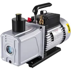 12CFM 1/4HP HIGH PERFORMANCE ROTARY VANE DEEP VACUUM PUMP HVAC FIELD TOOL 1STAGE