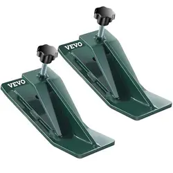 VEVOR 2PCS TRACTOR BUCKET PROTECTOR SKI EDGE TAMER PROTECTOR SNOW REMOVAL GREEN