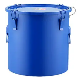 VEVOR FRYER GREASE BUCKET OIL DISPOSAL CADDY 8 GAL BUCKET WITH FILTER BAG BLUE