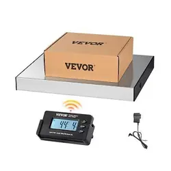 VEVOR DIGITAL SHIPPING SCALE, 49 FT WIRELESS CONTROL, 440 LBS X 1.7 OZ. POSTAL