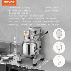 DOUGH MIXER 1100W