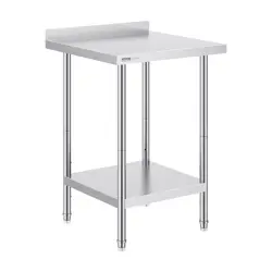 VEVOR 24 X 24 X 36 INCH STAINLESS STEEL WORK TABLE, COMMERCIAL FOOD PREP WORKTAB