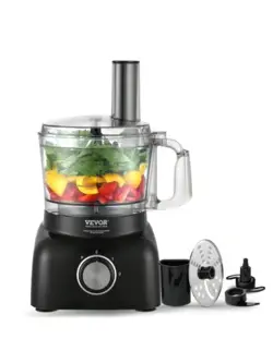 VEVOR FOOD PROCESSOR, 7-CUP VEGETABLE CHOPPER FOR CHOPPING, MIXING