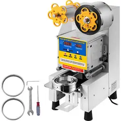 FULLY AUTOMATIC COFFEE BOBA BUBBLE TEA CUP SEALER ELECTRIC SEALING MACHINE 450W