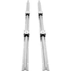 VEVOR 2PCS SBR20 1000MM LINEAR GUIDE RAIL SLIDE RAIL 4 PCS SBR20UU BEARING BLOCK