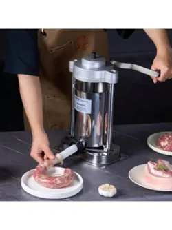 VEVOR MANUAL SAUSAGE STUFFER, 2 L VERTICAL SAUSAGE MACHINE WITH G-TYPE CLAM
