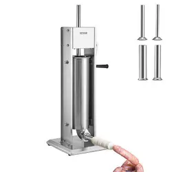 VEVOR SAUSAGE STUFFER 7L 15LBS SAUSAGE MAKER MEAT FILLER MACHINE STAINLESS STEEL