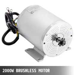 VEVOR 2000W 48V DC BRUSHLESS MOTOR W/MOUNTING BRACKET