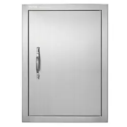 VEVOR BBQ ACCESS DOOR, 16W X 22H INCH SINGLE OUTDOOR KITCHEN DOOR, STAINLESS STE