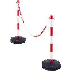 VEVOR ADJUSTABLE TRAFFIC DELINEATOR POST CONES, 2 PACK, TRAFFIC SAFETY DELINEATO