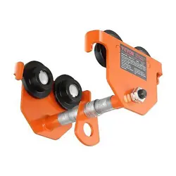 VEVOR MANUAL TROLLEY, 1100 LBS/0.5 TON LOAD CAPACITY, PUSH BEAM TROLLEY WITH DUA