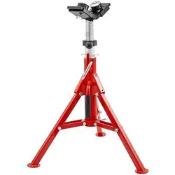 VEVOR PIPE JACK STAND WITH 2-BALL TRANSFER V-HEAD AND FOLDING LEGS 1500LB WELDIN
