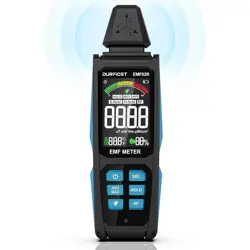 EMF METER, DURFICST 5 IN 1 RECHARGEABLE DIGITAL ELECTROMAGNETIC FIELD RADIATION