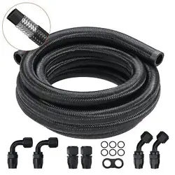VEVOR 10AN FUEL LINE KIT, 10 FT FUEL HOSE KIT, 0.55