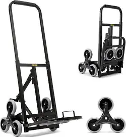 VEVOR STAIR CLIMBING CART, HEAVY-DUTY HAND TRUCK DOLLY 375 LBS LOAD CAPACITY, 10
