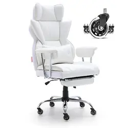 VEVOR EXECUTIVE OFFICE CHAIR RECLINING OFFICE CHAIR WITH FOOTREST 90-120ROCKING