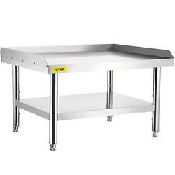 VEVOR STAINLESS STEEL TABLE RESTAURANT EQUIPMENT STAND GRILL TABLE UNDERSHELF