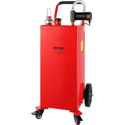 VEVOR 30 GALLON FUEL CADDY PORTABLE GAS STORAGE TANK 23.5 L/MIN WITH 180W PUMP