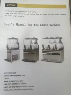 SLUSHY MACHINE 3X15L
