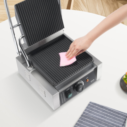 COMMERCIAL PANINI PRESS GRILL ELECTRIC SANDWICH MAKER GRIDDLE PLATE 9