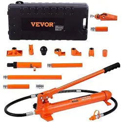VEVOR 10 TON PORTA POWER KIT, HYDRAULIC RAM WITH PUMP, CAR JACK WITH 4.6 FT/1.4