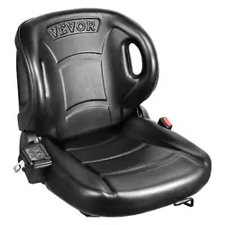 VEVOR UNIVERSAL FORKLIFT SEAT,TRACTOR SEAT WITH ADJUSTABLE ANGLE BACK, MICRO SWI