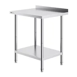 VEVOR 24 X 30 X 36 INCH STAINLESS STEEL WORK TABLE, COMMERCIAL FOOD PREP WORKTAB