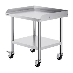 VEVOR STAINLESS STEEL WORK TABLE, 24 X 28 X 30 INCH COMMERCIAL FOOD PREP WORKTAB