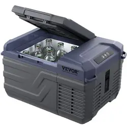 VEVOR PORTABLE CAR REFRIGERATOR FREEZER COMPRESSOR 9 L SINGLE ZONE FOR CAR HOME