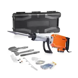 DEMOLITION JACK HAMMER, MAX 2200W ELECTRIC JACKHAMMER HEAVY DUTY, 1350 ...