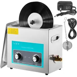 VEVOR ULTRASONIC VINYL RECORD CLEANER 6L 40KHZ VINYL ULTRASONIC CLEANING MACHINE
