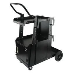 VEVOR WELDING CART, 2-TIER HEAVY DUTY WELDER CART WITH ANTI-THEFT LOCKABLE