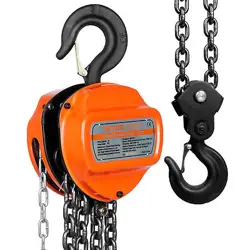 VEVOR CHAIN HOIST G80 BLOCK HOIST RATCHET TYPE 6600LB CAPACITY 10FT LIFTER