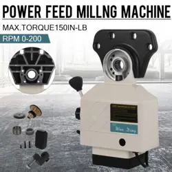 AS - 250 150LBS TORQUE POWER FEED MILLING MACHINE X-AXIS USSTOCK BRIDGEPORT MILL
