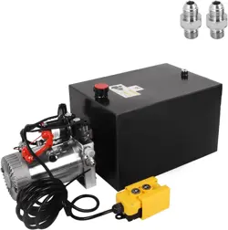20 QUART DOUBLE ACTING HYDRAULIC PUMP DUMP TRAILER 12V DC UNIT PACK POWER UNIT