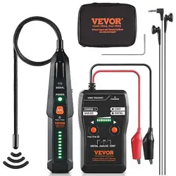 VEVOR UNDERGROUND CABLE LOCATOR, 6.5 FT MAX. DETECTION DEPTH, WIRE TRACER BREAK