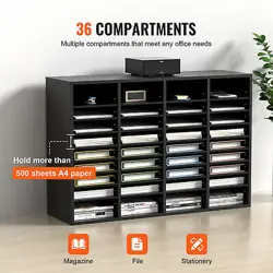 36 COMPARTMENTS BLACK