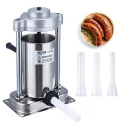 VEVOR 5LB SAUSAGE STUFFER VERTICAL SAUSAGE MAKER MEAT FILLER MACHINE STAINLES