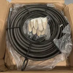 DRAIN CLEANING CABLE 1/2” X 100’ W/ ACCESSORIES VEVOR GDGJTZ100FT120001V0 NEW!