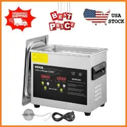3L UPGRADED ULTRASONIC CLEANER 200W HEATER,120W ULTRASONIC, FOR JEWELRY CLEANING