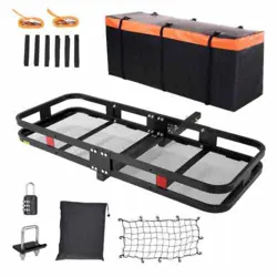 HITCH MOUNT CARGO CARRIER 60 IN. X 24 IN. X 6 IN. BASKET CARRIER RACK 500 LBS. L