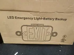 LED EXIT SIGN WITH EMERGENCY LIGHTS PACK OF 4 PIECES