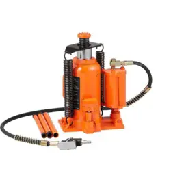 AIR HYDRAULIC BOTTLE JACK, 20 TON/40,000 LBS. ALL WELDED BOTTLE JACK, 10.4 IN. -