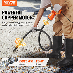 VEVOR HANDHELD CONCRETE VIBRATOR, 800W ELECTRIC VIBRATOR 13000 VPM, ELECTRIC CON