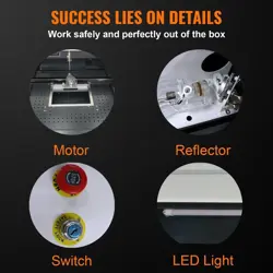 VEVOR 50W CO2 LASER ENGRAVER CUTTER ENGRAVING MACHINE FOR WOOD ACRYLIC 16